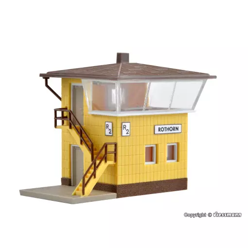 Poste d'aiguillage Rothorn VOLLMER 47600 - N 1/160 - 47 x 68 x 55 mm