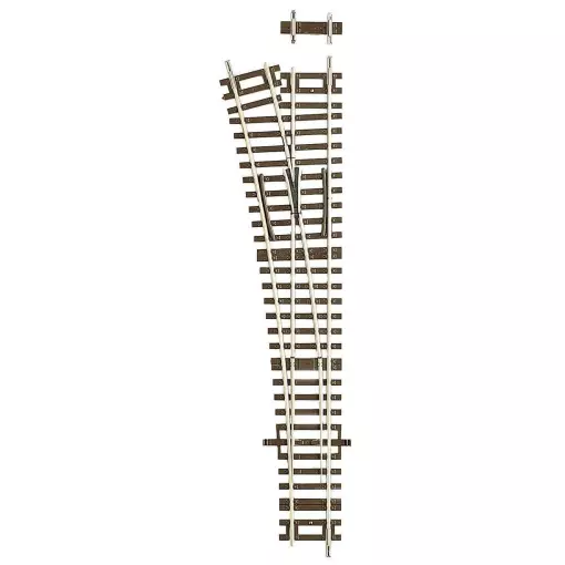 Desvío izquierdo Wl15 - R 873,5 mm- 15° -Roco 42440 HO 1/87 - Código 83