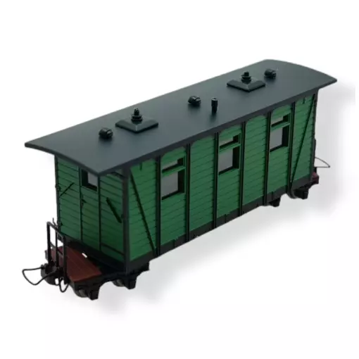 Voiture voyageurs verte MiniTrains 5143 - HOe 1/87