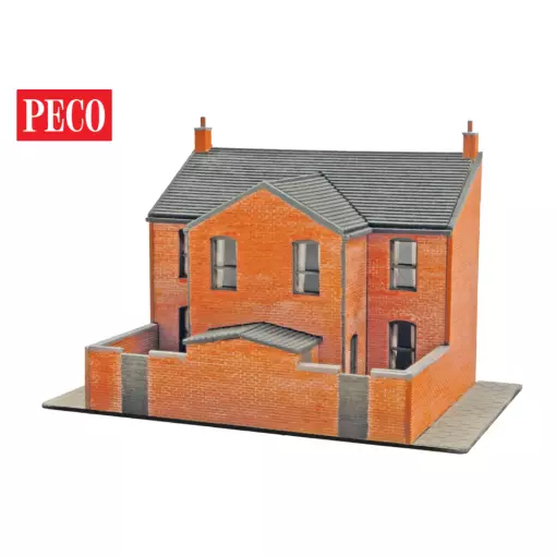 Dosseret de maison victorienne, kit de découpe laser - Peco NB307 - N 