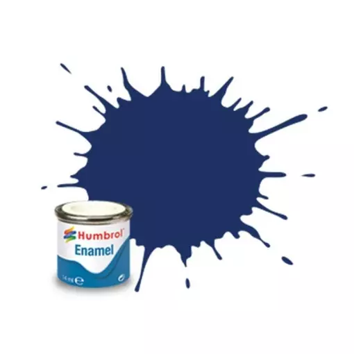Peinture cellulosique couleur Bleu Nuit Brillant N°15 - Humbrol AA0165 - 14 mL