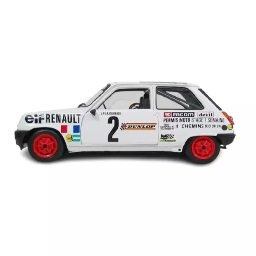 Voiture Renault R5 Alpine Turbo Coupé - REE MODELES - HO 1/87 - SPORT JP. LAJOURNADE