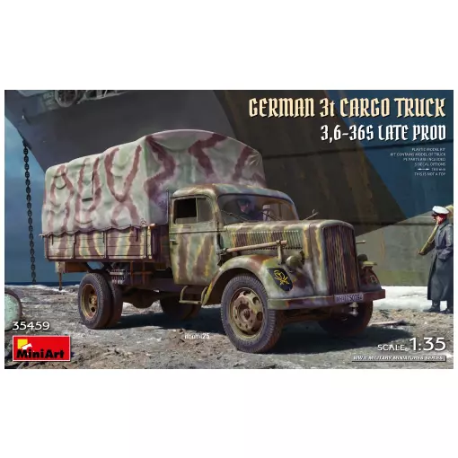 Camion cargo allemand 3t (3,6-36S) - MINIART 550035459 - 1/35
