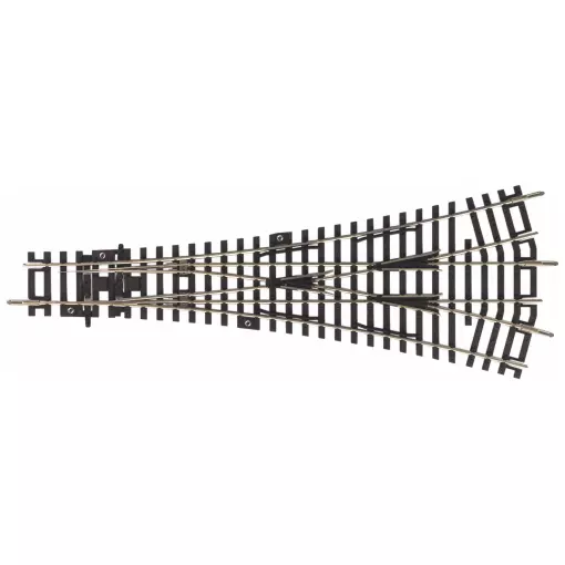 Drieschakelaar - Houten dwarsliggers 15°/239mm/15° R9 PIKO 55225 | HO 1/87 | Code 100