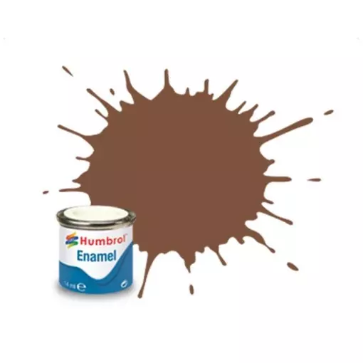 Peinture cellulosique couleur Brun Mat N°186 - Humbrol AA6224 - 14 mL