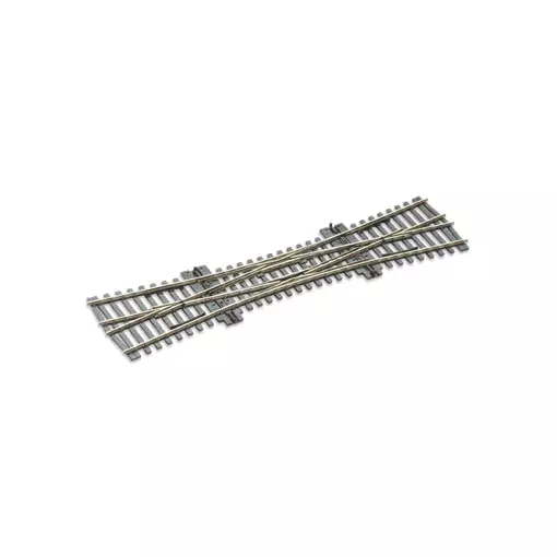 Durchführung Doppelte Verbindung TJD 12° Peco SLE190 Electrofrog 249 mm Code 75 - HO 1/87