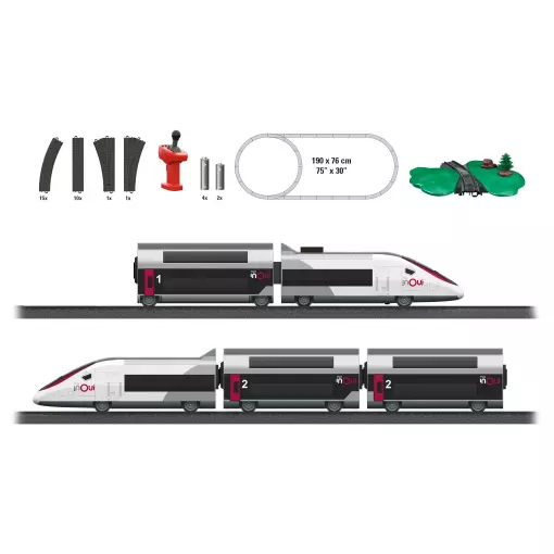 Coffret de Départ "TGV Duplex / INOUI" - MÄRKLIN MY WORLD 29406 - HO 1/87 - Digital Sound