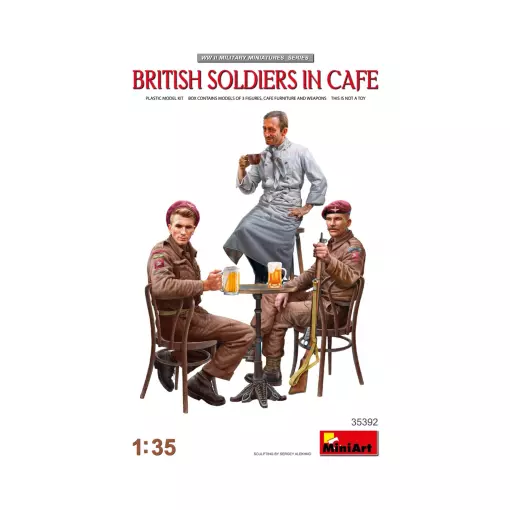 Lot de 3 Soldats au Café - Carson 550035392 - 1/35
