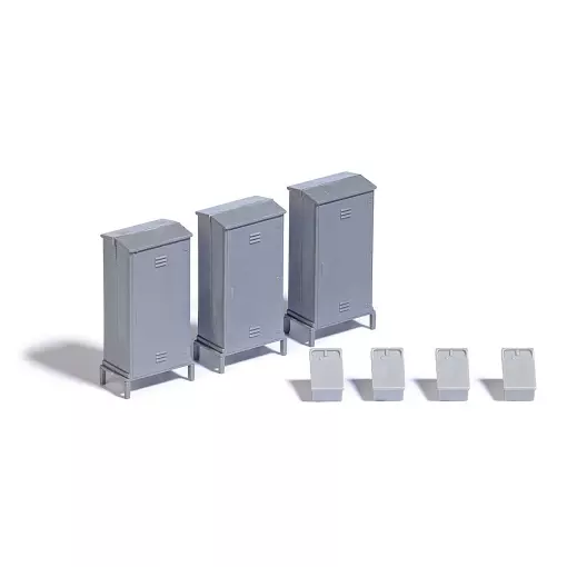 BUSCH 7792 electrical and telephone cabinets - HO 1/87