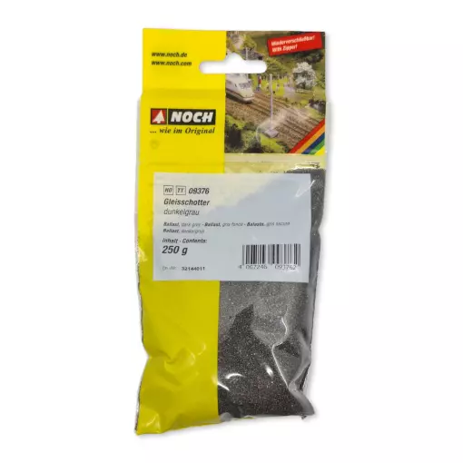 Dark grey ballast Noch 09376 - HO 1/87 - TT 1/120 - 250 g