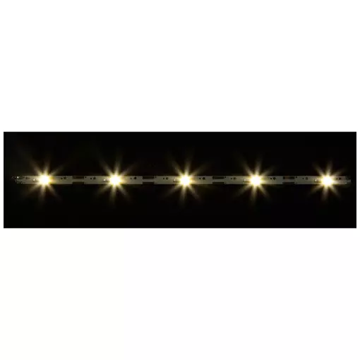 Lot de 2 bandes d’éclairage LED - FALLER 180654 - HO / N / TT / Z - couleur blanc chaud