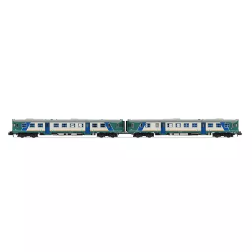 Set di 2 automotrici diesel ALn 668 serie 1000, consegna XMPR, vetro piano - Arnold HN2571 - N 1/160 - FS - Ep V - Analogico - 2R