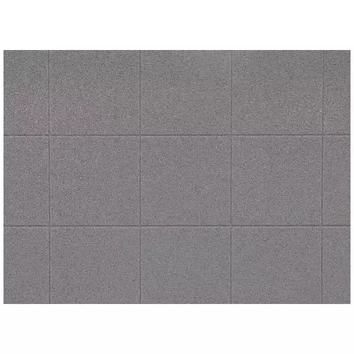 2 pannelli decorativi Faller 170808 - HO : 1/87 - finto cemento grigio antracite