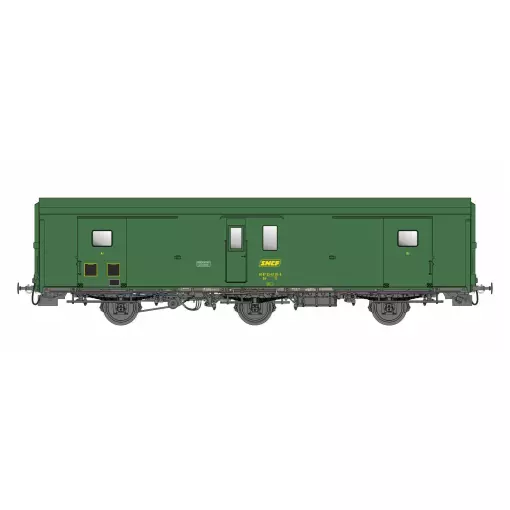 Fourgon Dd²ai PLM 3 essieux métallisé - Models World MW107 - HO 1/87 - SNCF - Ep IV - 2R 