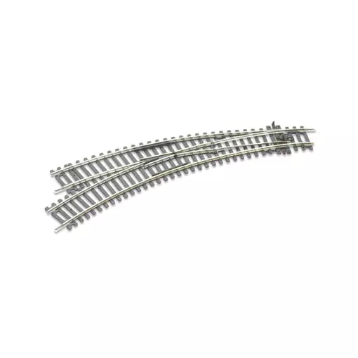 Bogenweiche links11,25° Peco ST245 Code 100 - R 438 & 505 mm - HO 1/87