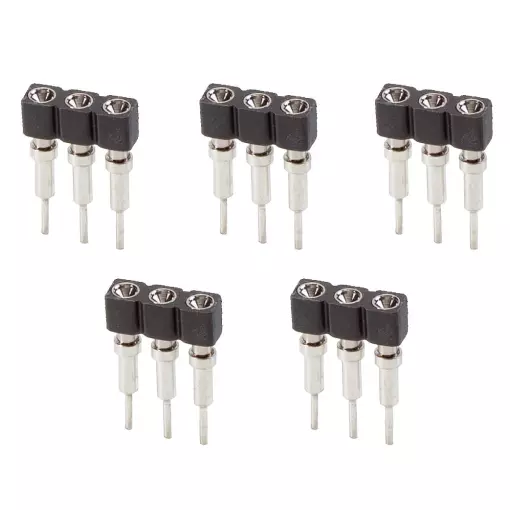 Lot de 5 prises de charge à enfoncer - FALLER 163601 - HO 1/87