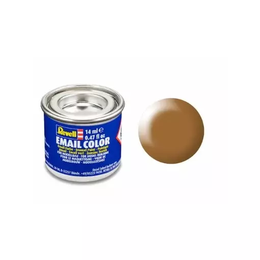 Peinture Émaillée Bois Brun Semi-Brillant RAL 8001, 14ml - Revell 32382