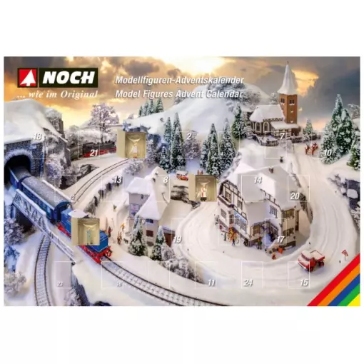 Figurines calendrier de l'avent - Noch 15997 - HO 1/87