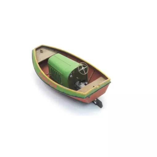 Bateau à moteur frison en acier, coque pleine - ARTITEC 387.588 - H0 - 1:87