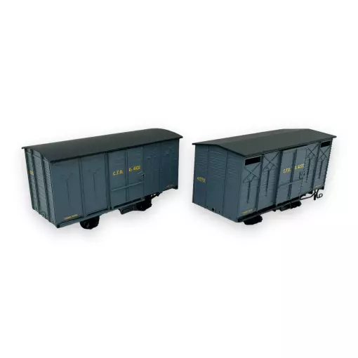 Set of 2 boxcars - Ree Models VM-028 - HO/HOe 1/87 - CFD - 2R