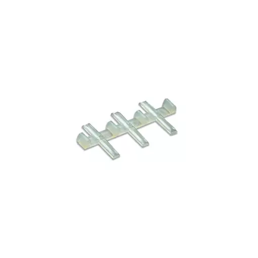 Pack of 12 insulating splice bars - Peco SL311 - N 1/160 - code 55 and 80