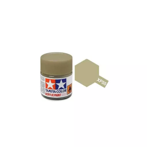 Peinture acrylique en pot - Beige Havane MAT XF55 - TAMIYA 81755 - 10ml