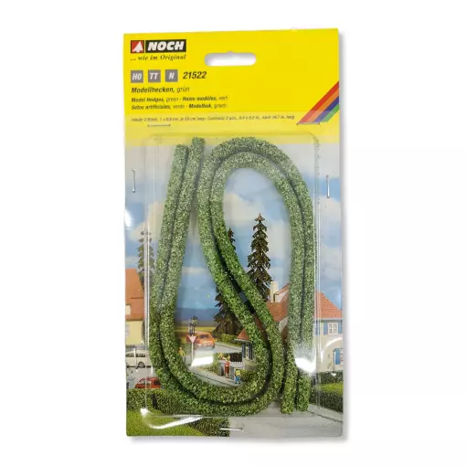 Pack of 2 small hedges Noch 21522 - HO / TT / N - Height 10 to 500 mm