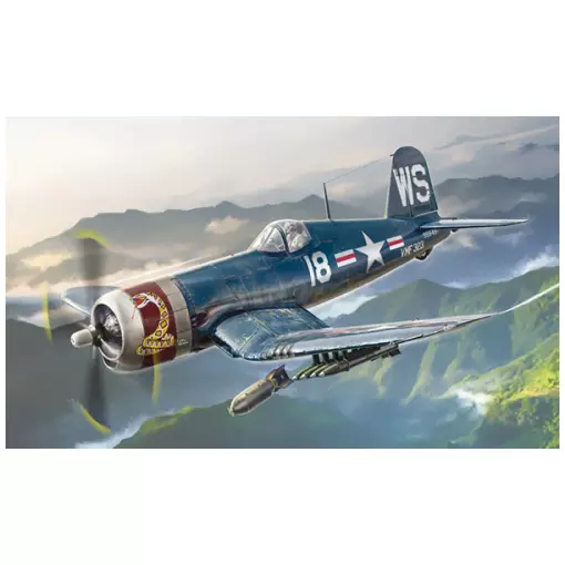 Chasseur F4U-4 Corsair Guerre de Corée - Italeri 1453 - 1/72