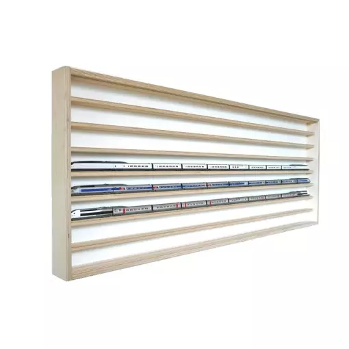Vitrine murale 10 niveaux - BOIS MODELISME 702002 - N 1/160