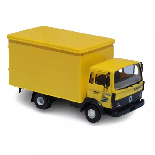 Camion Renault JN 90 PTT jaune, logo de la poste, conducteur SAI 1644 - HO 1/87