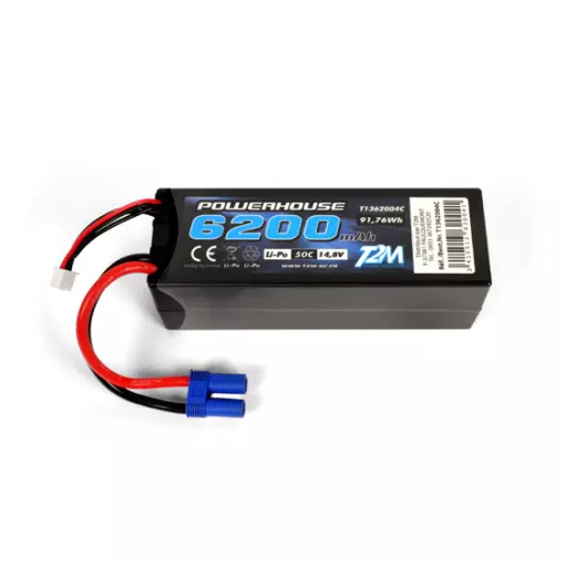 Accu LiPo 4S 14.8V 6200 mAh 50C - T2M T1362004C