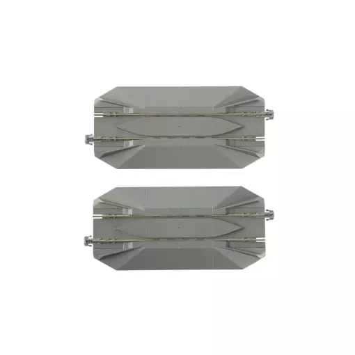 2 enrailleurs Unitrack (S123RE) 123mm - Kato 2-142 - HO 1/87 - 2R