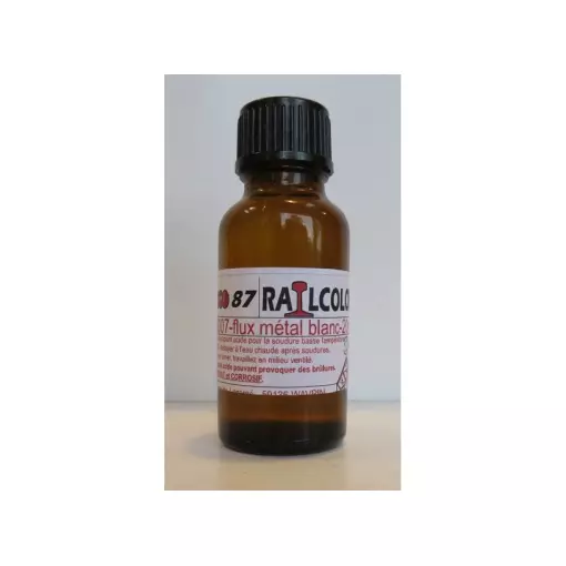 Flux décapant spécial métal blanc de 20 ml avec pinceau applicateur
