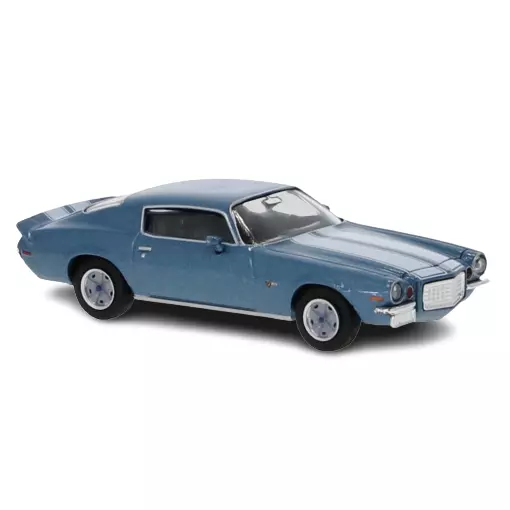 Auto Chevrolet camaro Z28 blau und weißen Streifen, BREKINA 19911 - HO 1/87