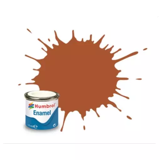 Peinture cellulosique couleur Cuir Mat N°62 - Humbrol AA0672- 14 mL