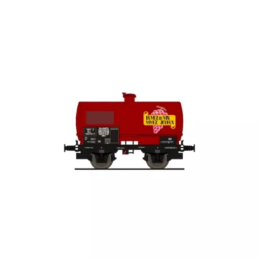 Wagon-citerne "Buvez du vin" - Makette 4536 - HO 1/87 - SNCF - 2R - EP III