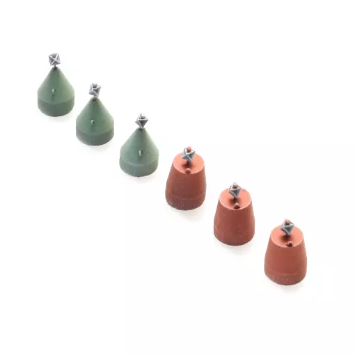 6 Bouées ligne de flottaison - Artitec 316.107 - HO 1/87  