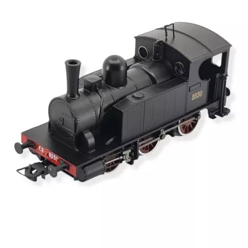 8030 black steam locomotive with red wheels LIMA 2314 - FS - HO 1/87 - EP V