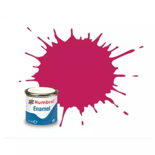 Peinture cellulosique couleur Rouge Couchant Brillant N°51 - Humbrol A0552 - 14 mL