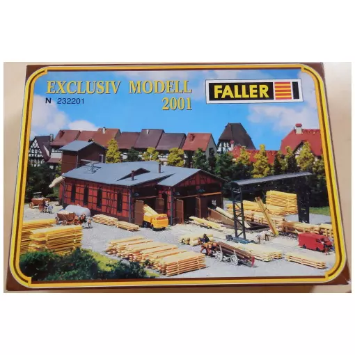 Sawmill, gantry and accessories - N 1/160 - Faller 232201