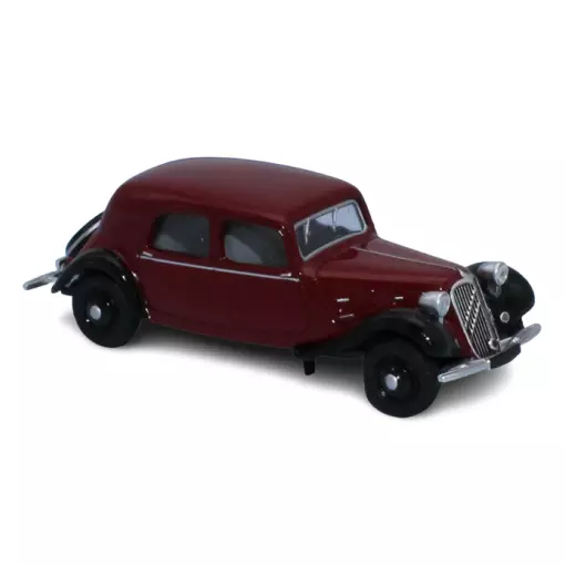 Voiture Citroën Traction 11A 1935 rouge / noir SAI 6164 - HO 1/87