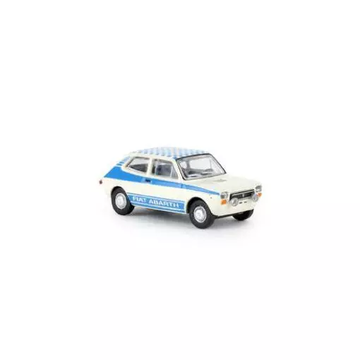 Fiat 127 Abarth blauw en wit - HO 1/87 - Starline 22511