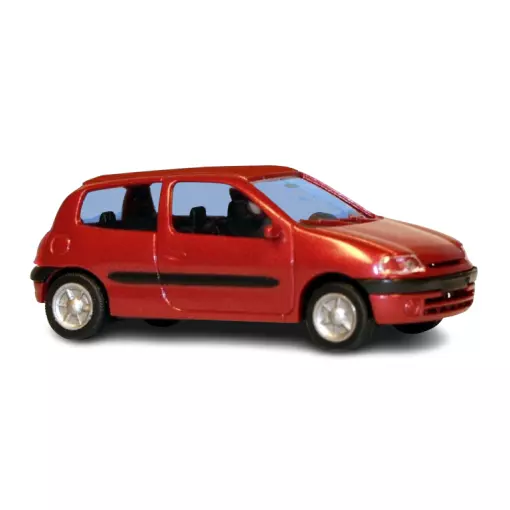 Renault Clio 2 - 3 Türen - SAI 2285 - HO 1/87 - Perlmutt Rot Metallic