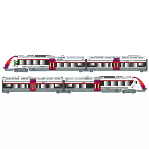 Rame automotrice AGC B82681/82682 Ls Models 10566 - 3R - HO 1/87 - SNCF - EP V / VI