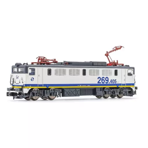 Locomotora eléctrica Clase 269.400, librea "Talgo 200" con franja amarilla - Arnold HN2592S - N 1/160 - RENFE - Ep V - Sonido digital - 2R