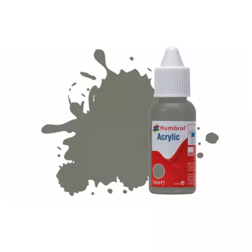 Peinture acrylique n°224 - couleur gris ardoise MAT HUMBROL DB0224 - 14 mL