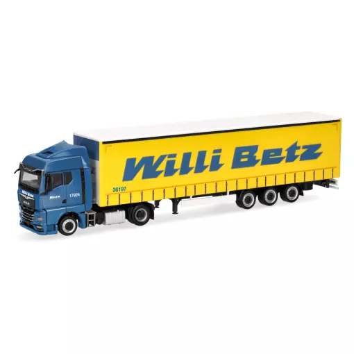 Semi-remorque bâchée MAN TGX "Willi Betz" - Herpa 318808 - HO 1/87