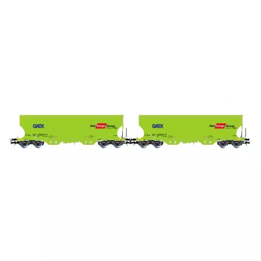 Coffret de 2 wagons-silos « RAIL CARGO GROUP » - Rivarossi HR6674 - HO 1/87 - GATX - EP VI