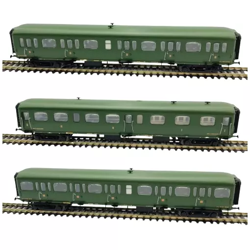 Set de 3 voitures voyageurs Express Nord - LS Models 40322 - HO 1/87 - NORD - Ep II - 2R
