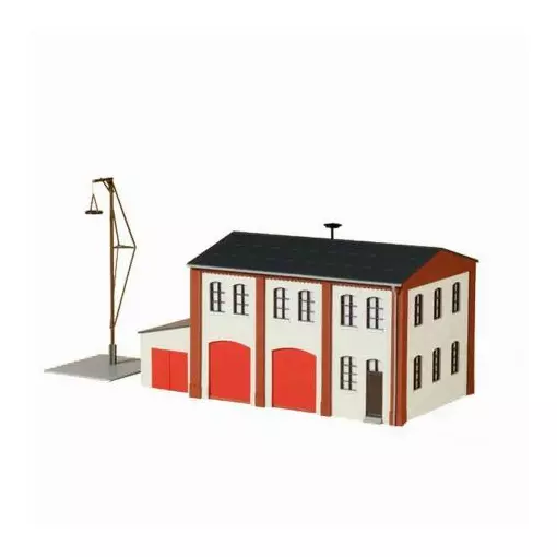 Small village fire station AUHAGEN 11426 - HO 1/87